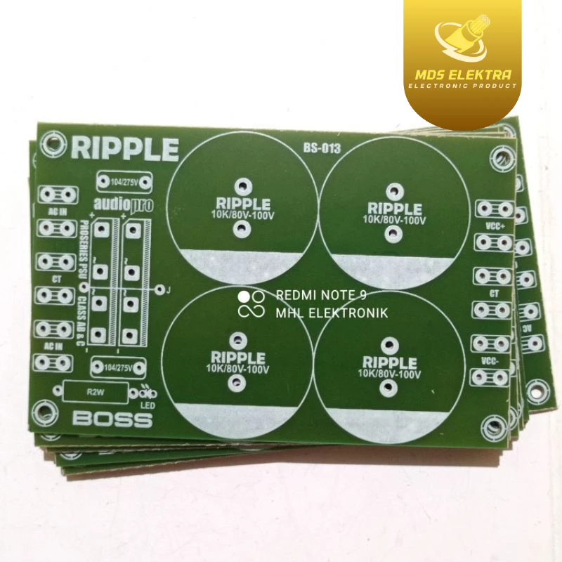 PCB PSU 4 Elco by RIPPLE BOSS / PCB PSU 4 ELCO