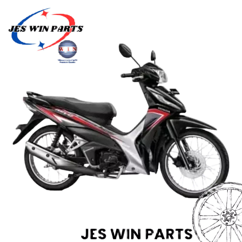 Full Set Body Revo 110 FI 2014 2015 2016 2017 2018 2019 Hitam (KASAR & HALUS) ORIGINAL WIN - COVER B