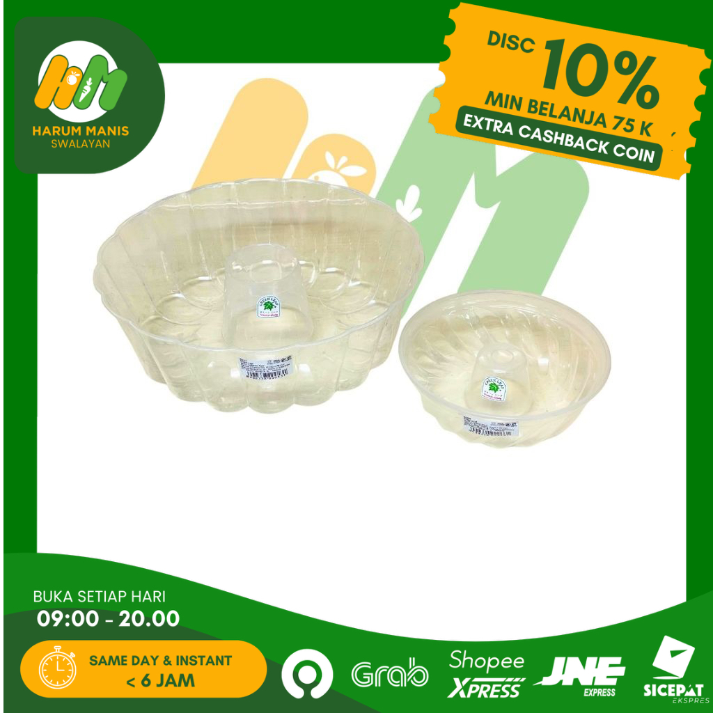 CETAKAN AGAR AGAR PLASTIK / CETAKAN PUDING KECIL & BESAR