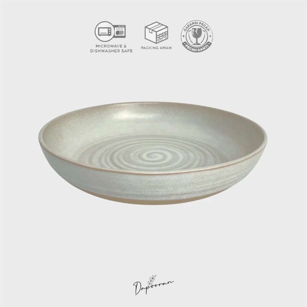 Ozone Pasta Plate/Plate Cantik/Plate Aesthetic/Plate Keramik Cantik/Plate HORECA/Sharing Plate