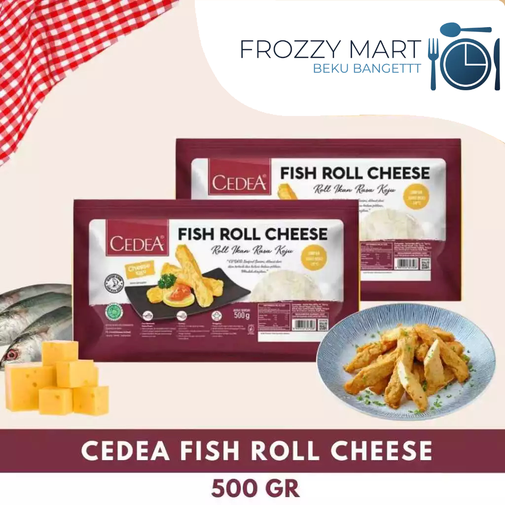 CEDEA Fish Roll Cheese 500 Gr | Olahan Ikan Keju Frozen