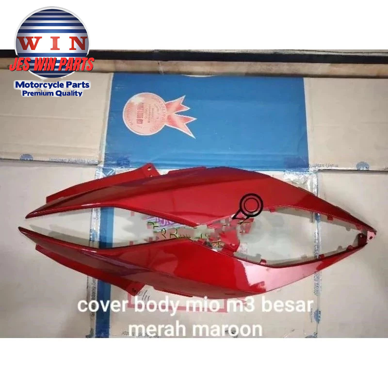 Cover Body Belakang Mio M3 - Mio Z - Mio 125 MERAH MAROON (1 SET KANAN KIRI) Original WIN