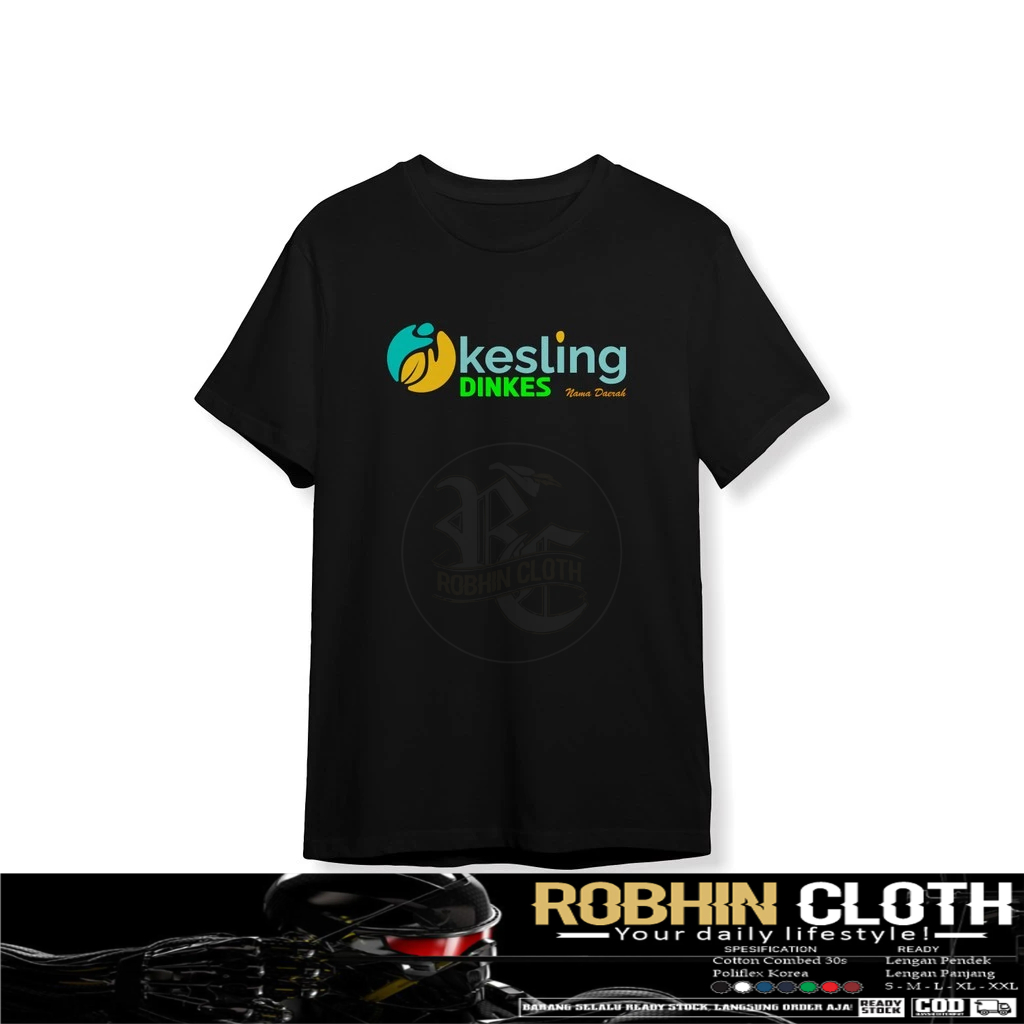 Kaos Baju kesling Kesehatan Lingkungan DINKES Gratis Nama Daerah Kaos Distro