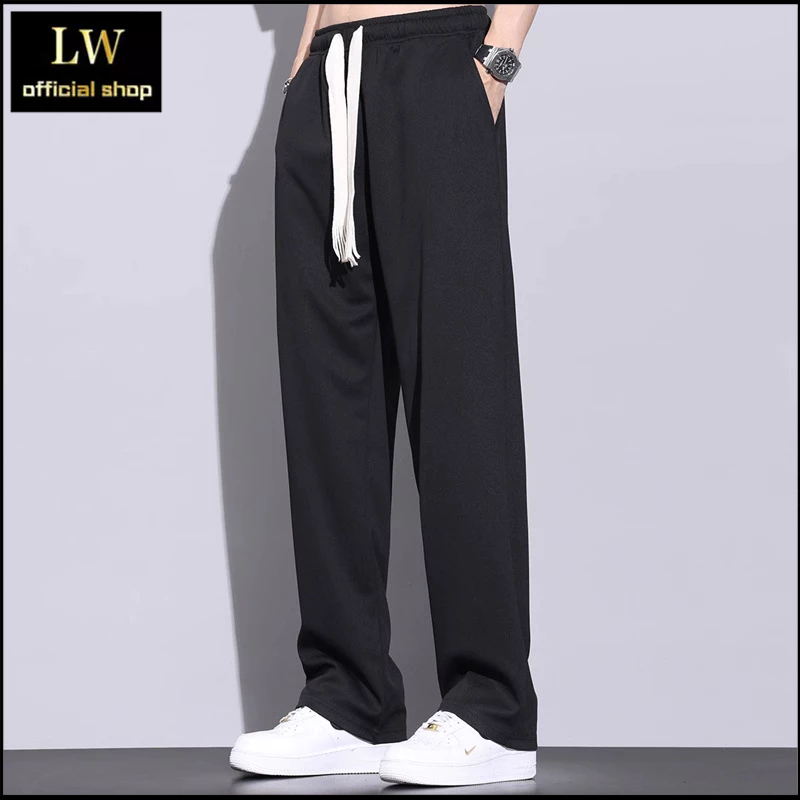 Celana Loose Pants Pria Celana panjang pria celana pinggang karet celana pria korea celana santai pr