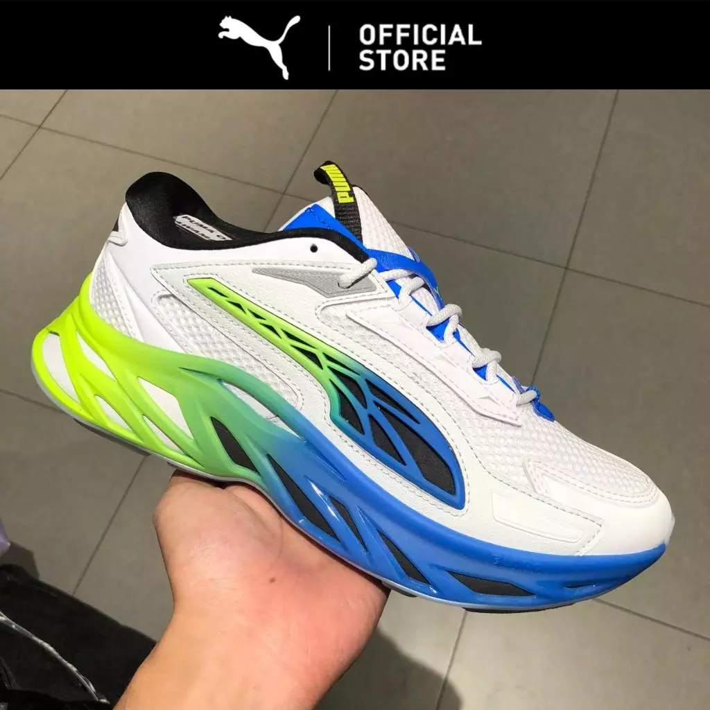 Puma Sepatu Sneakers Kasual Exotek Nitro Facades White-Feather 394930 01