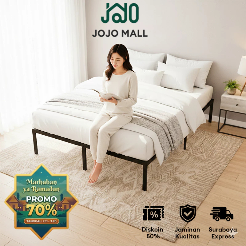 [Surabaya Express]Dipan Besi 100/180cm Tempat Tidur Besi Ranjang Besi Divan Besi Tempat Tidur Dipan 