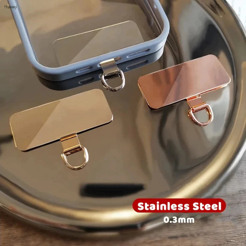 Universal Klip ponsel tebal 0.3mm baja tahan karat Konektor HP metal Ultra-tipis premium Gantungan c