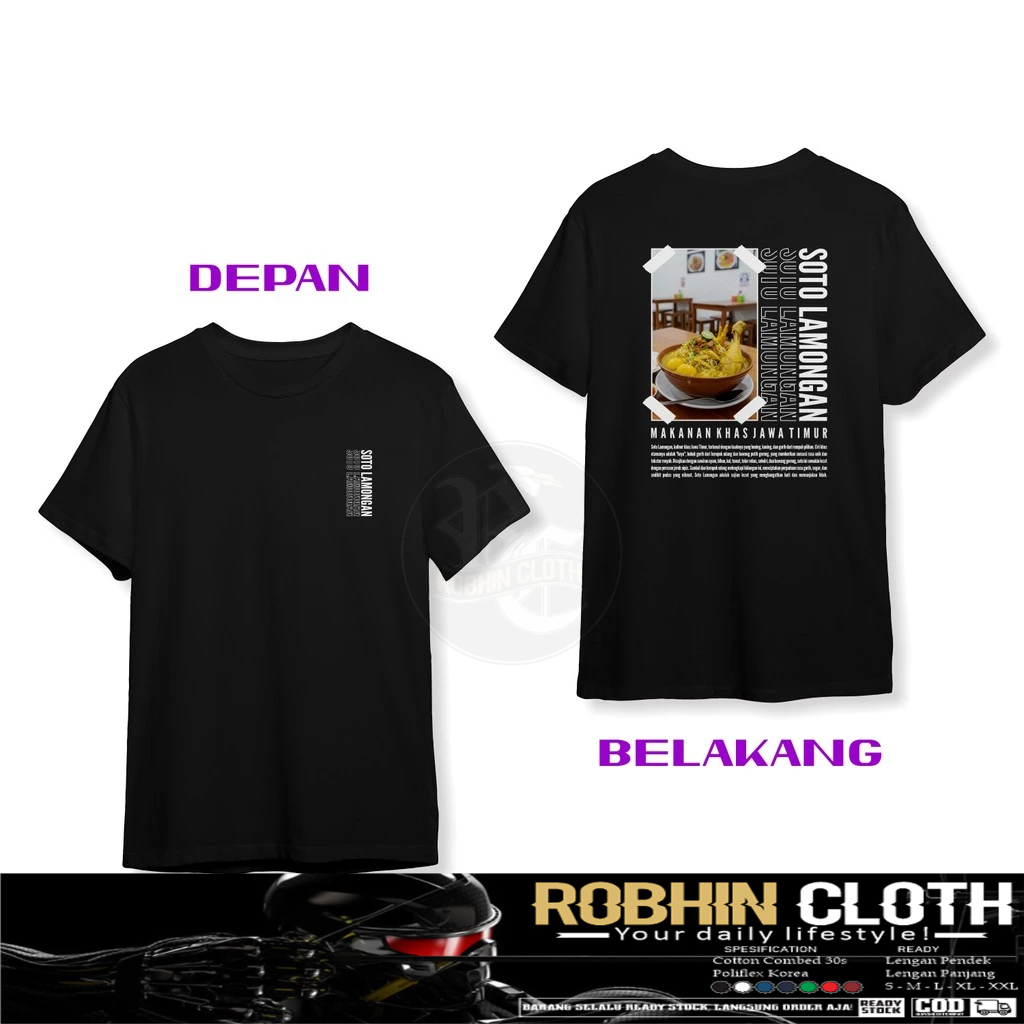Kaos Baju Soto Lamongan Makanan Khas Jawa Timur DB Kaos Distro