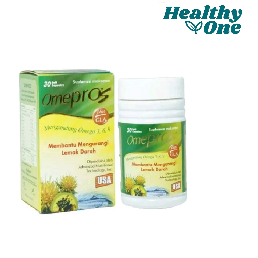 Omepros 1 Botol isi 30 Soft Capsul/ Minyak Ikan