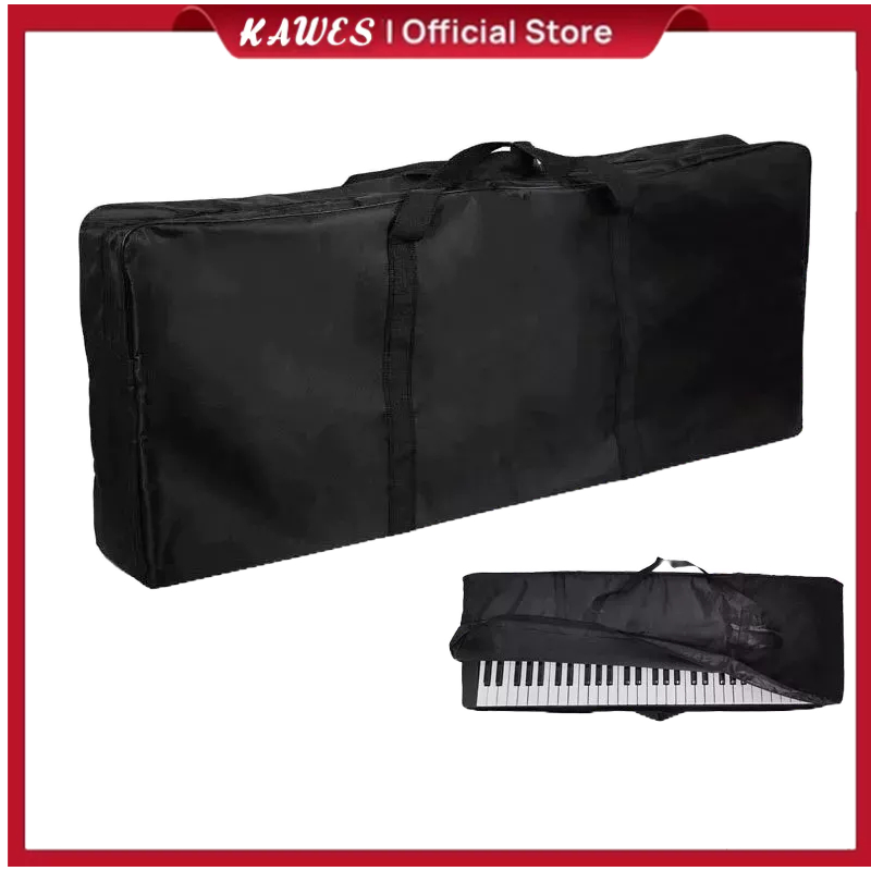 KAWES Tas Piano Elektronik Kotak Keyboard 61 Tombol Tas Keyboard Instrumen Keyboard Tahan Air