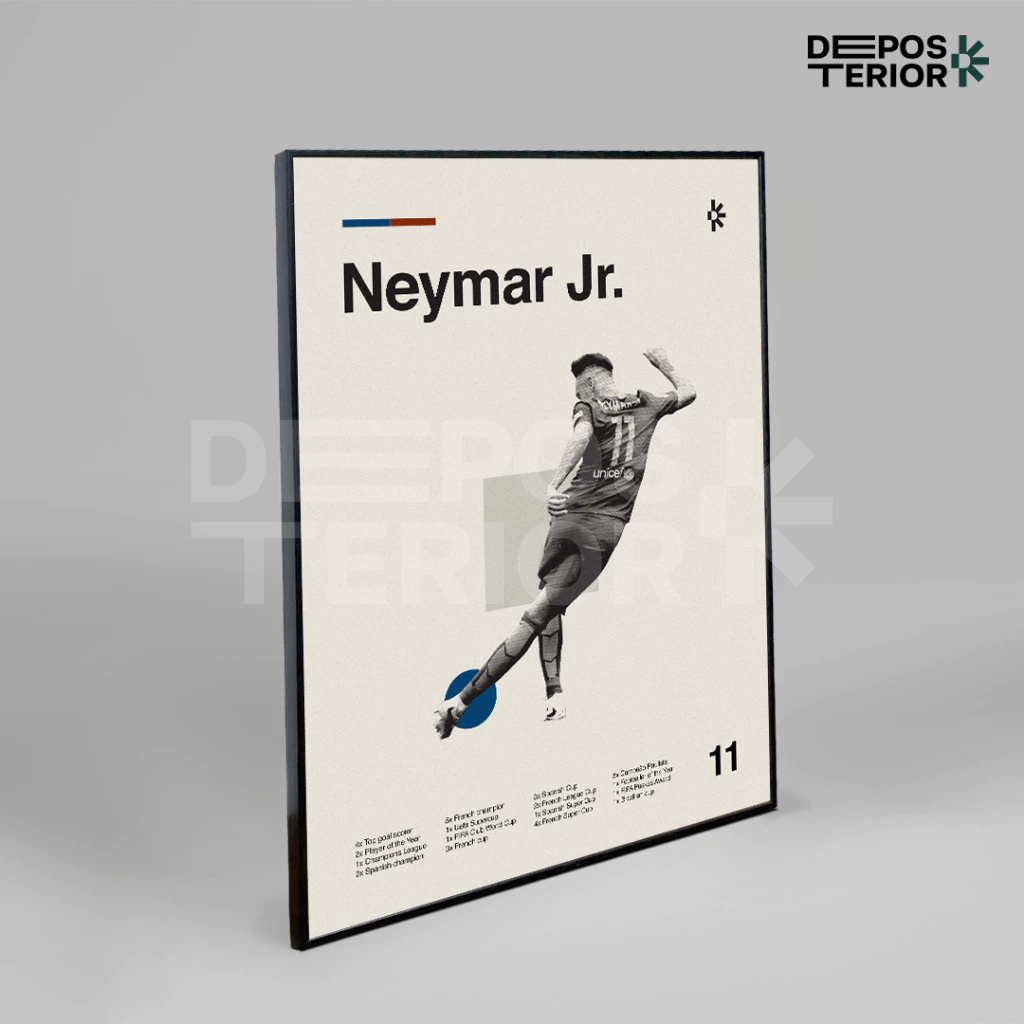 Poster Frame Bola Neymar Jr