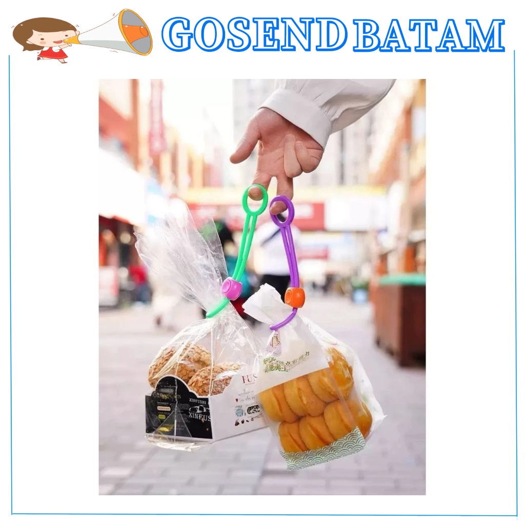 GOSEND Tali Penyegel Kantong Plastik Sealer Kantong Plastik Adjustable/ Klip Penyegel Plastik Makana