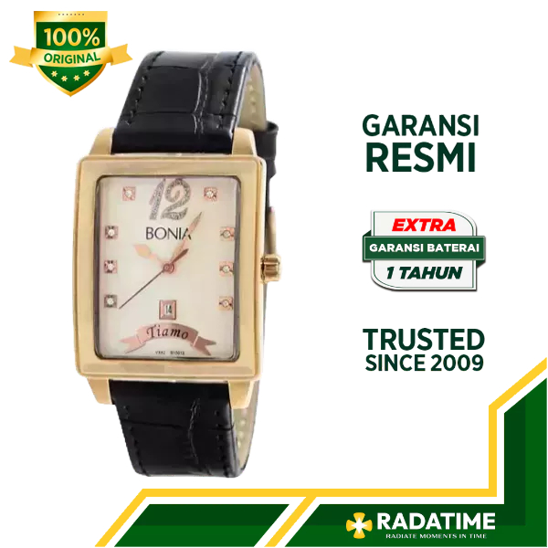 Jam Tangan Wanita Bonia Tiamo 100% Original Rose Gold B10013-1539V