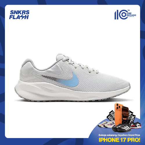 NIKE W Revolution 7 Grey Sepatu Lari Wanita - FB2208013