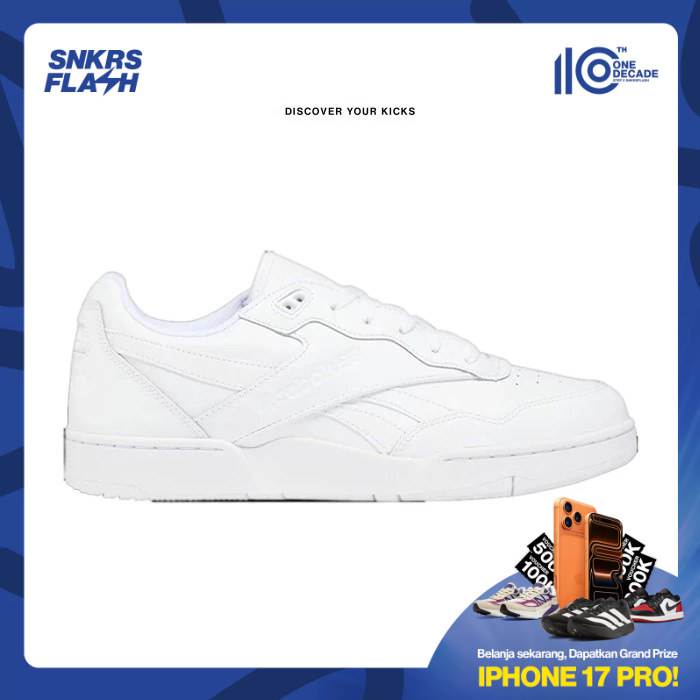 REEBOK Bb 4000 Ii Low Triple White Sepatu Sneakers Pria - 100033737 - Size 45