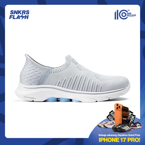 SKECHERS Go Walk 7 Grey Sepatu Casual Wanita - 125240GYLB - Size 37.5