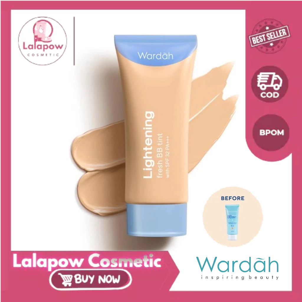 Lalapow Cosmetic - WARDAH Fresh BB Tint CC Cream Lightening 15ml 30ml Coverage Ringan Glowing Fresh