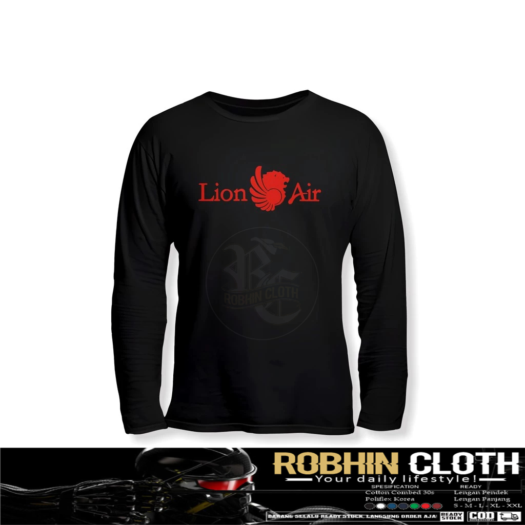Kaos Baju Lion Air Lengan Panjang Baju Perusahaan