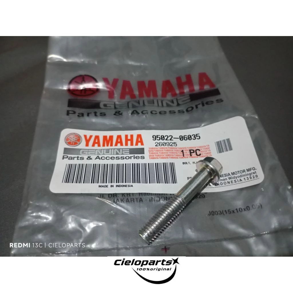 Baut Tutup Cover Bak Cvt Mio J - Mio GT - X Ride 100%Original Asli Yamaha 95022-06035
