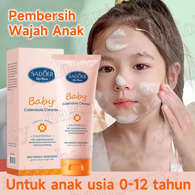 Children Facial Wash Pembersih Wajah Untuk Anak 1-12 Tahun Teens Facial Foam 100ml Kulit Berjerawat 