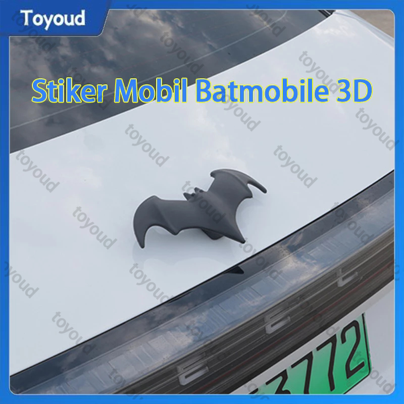 Stiker Batmobile 3D Silikon Berlubang 3D Perekat 3M Modifikasi Mobil