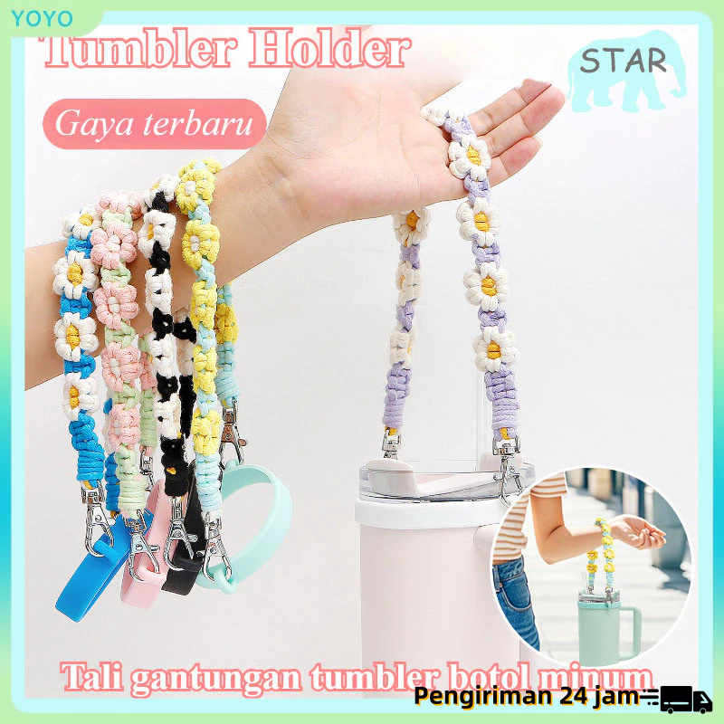 READY-Gantungan Botol tumbler bahan karet silicone untuk tali strap tumbler / Tumbler Holder / Tali 
