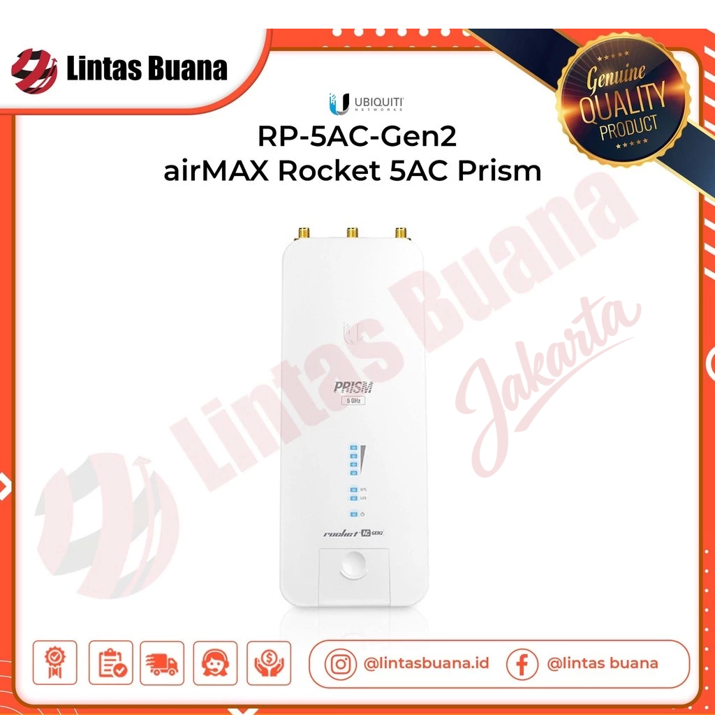 Ubiquiti RP‑5AC‑Gen2 airMAX Rocket 5AC Prism Gen2 ac - Rocket Prism 5ac Gen2