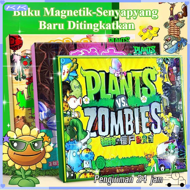 Ready Busy book / Plants vs. Zombies / Buku Tenang Magnetik / Mainan Anak Besar DIY / Buku Stiker Ma