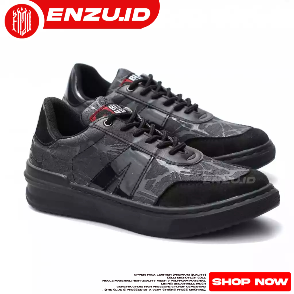 Sepatu Casual Sneakers Tali Pria