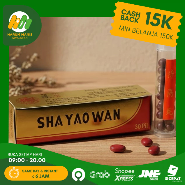 OBAT CINA MERIANG MUAL MASUK ANGIN / SHA YAO WAN / SA YOK JAN