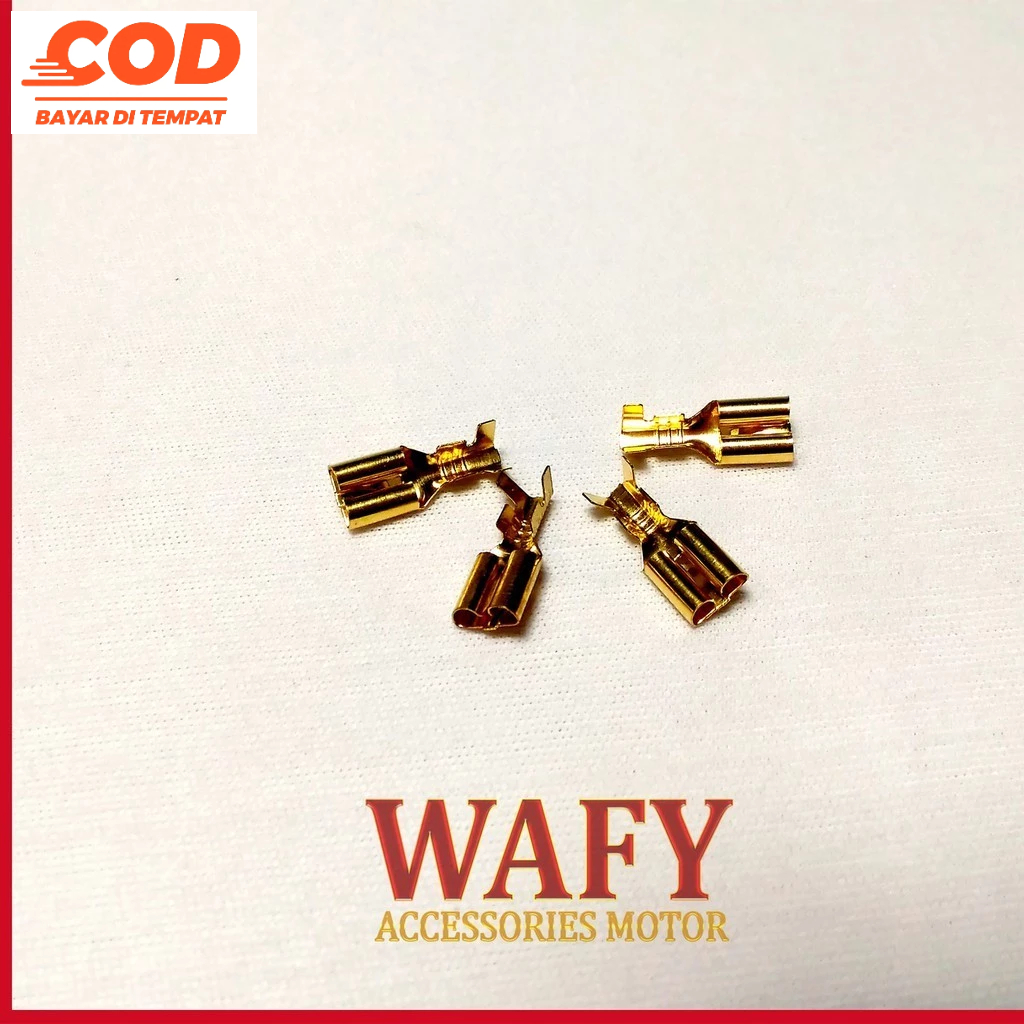 Skun Gepeng Besar Female 4 Biji Soket Klakson Soket Relay Soket Isian Conector
