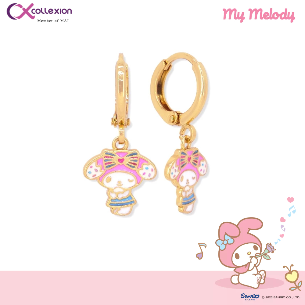 Anting Drop Anak Lapis Emas Collexion My Melody Guava Drizzle Gold Plated Earring Gold 0871250024