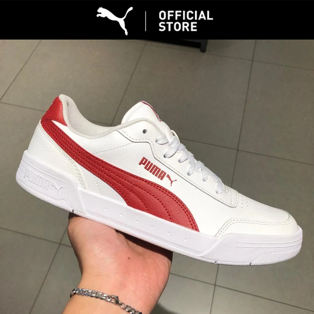 PUMA Sepatu Sneakers Caracal Puma White-Red Dahlia 369863 18