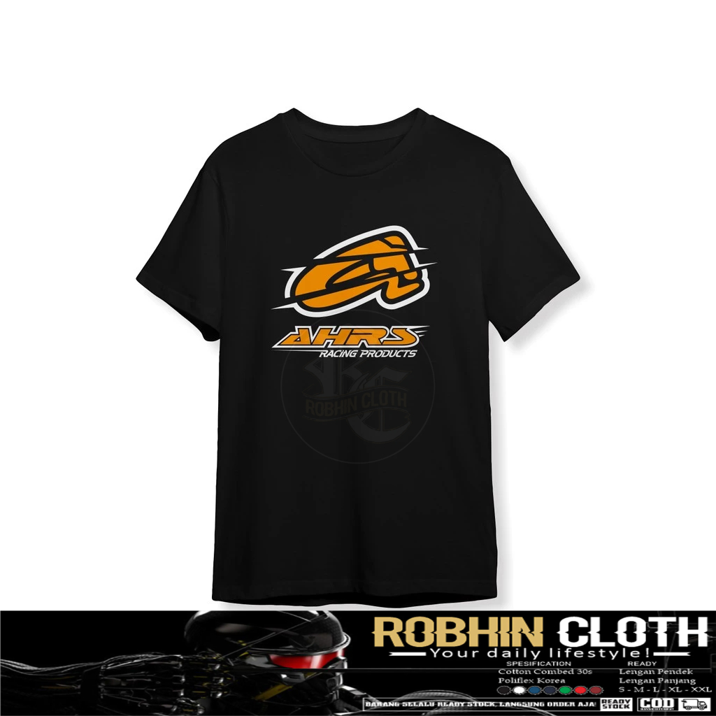 Kaos Baju Racing AHRS Logo Keren Baju Otomotif