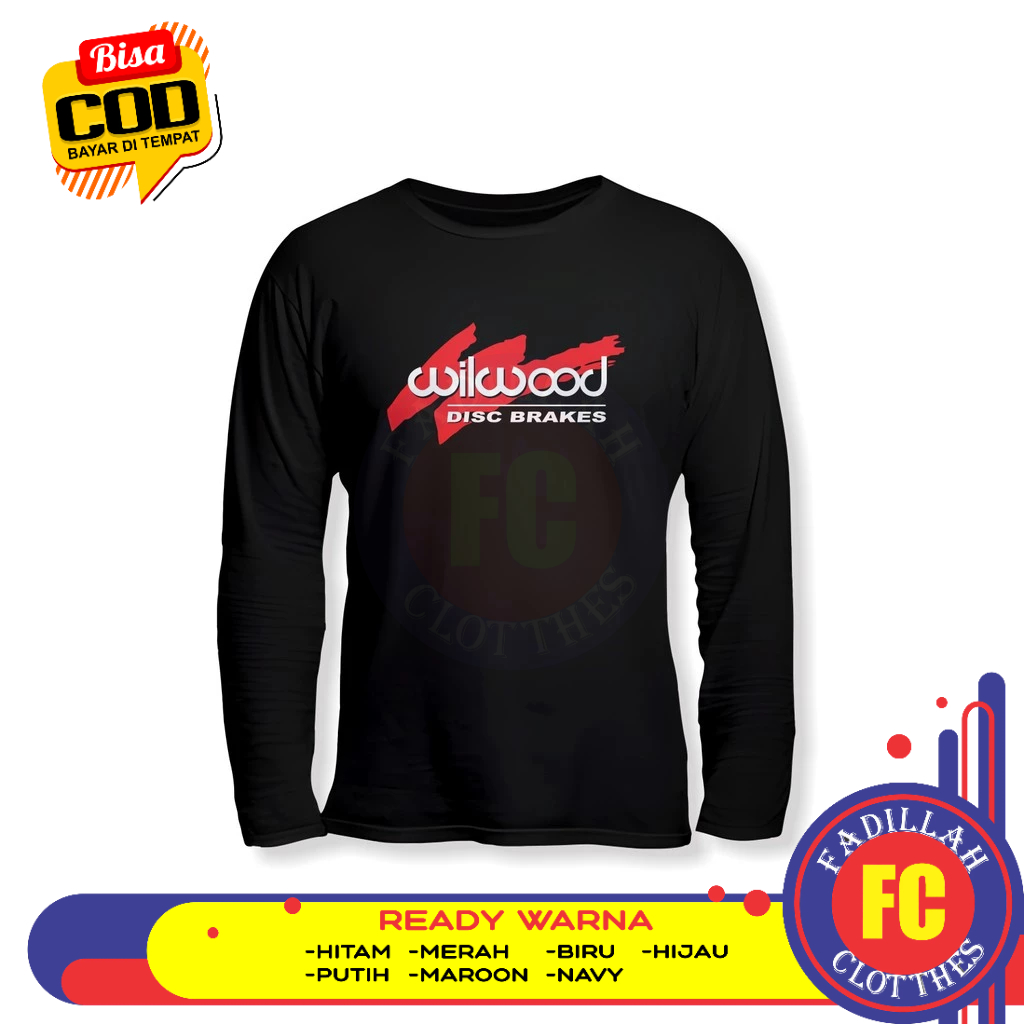 Baju Kaos WILDWOOD Lengan Panjang Baju Otomotif