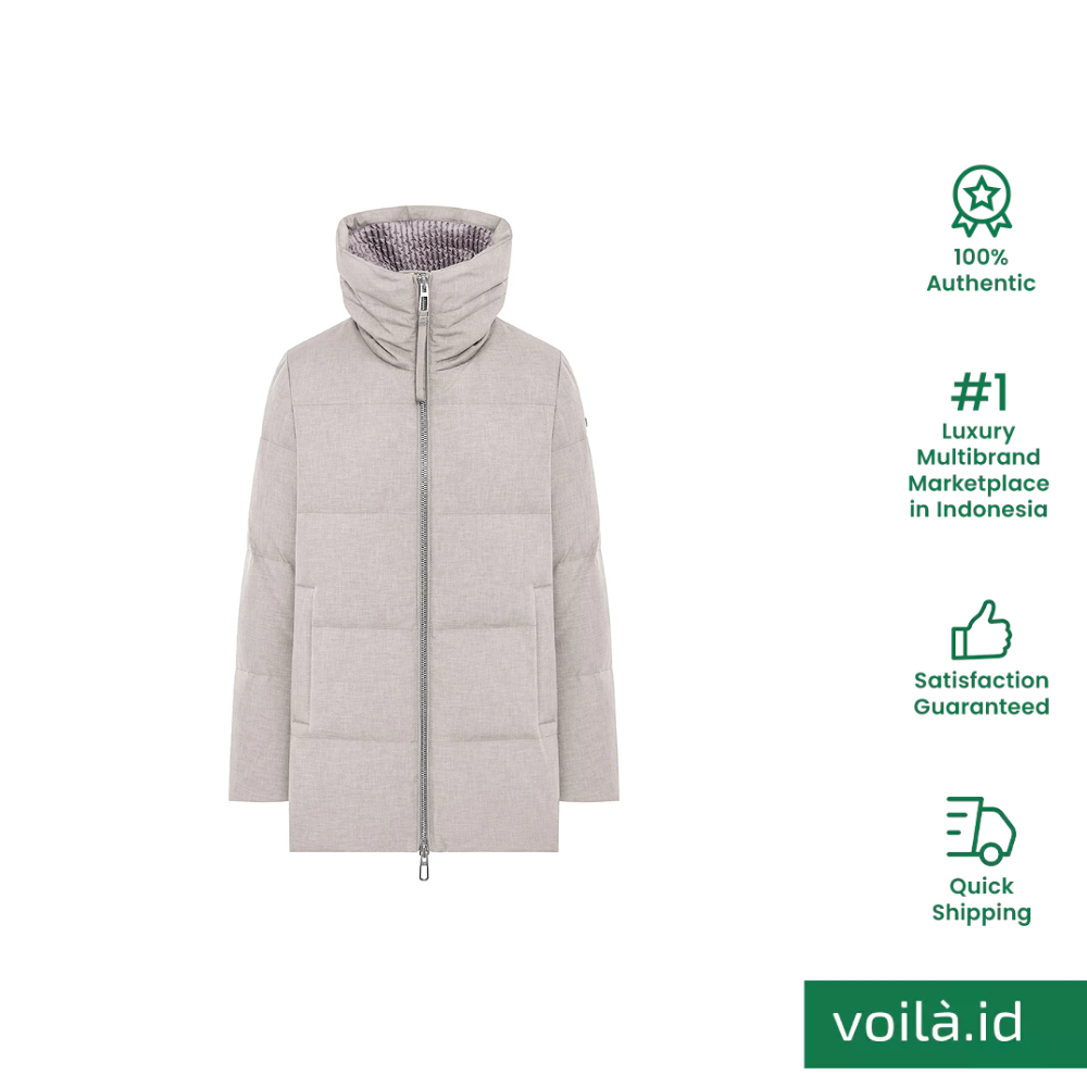 Jaket Winter Melody Soraga Wide Crater Down Jacket Tofu