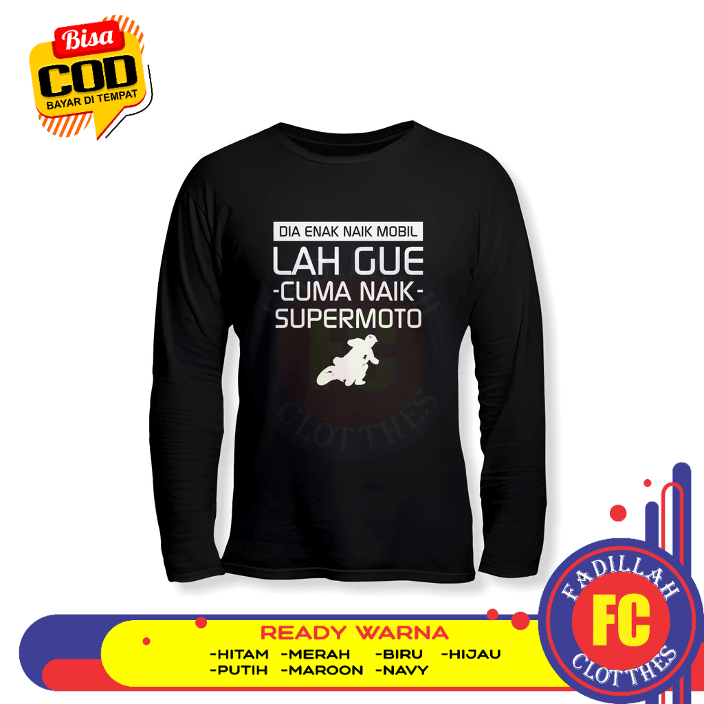 Baju Kaos Supermoto Lengan Panjang Baju Otomotif