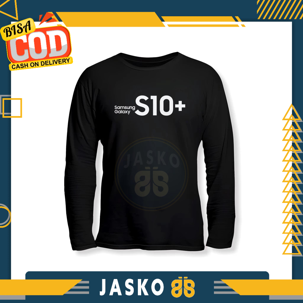 Baju Tshirt Samsung Galaxy S10+ Lengan Panjang Baju Perusahaan