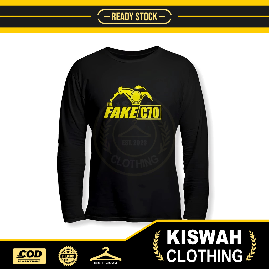 Kaos Tshirt Honda C70 Classic v2 Lengan Panjang Baju Otomotif