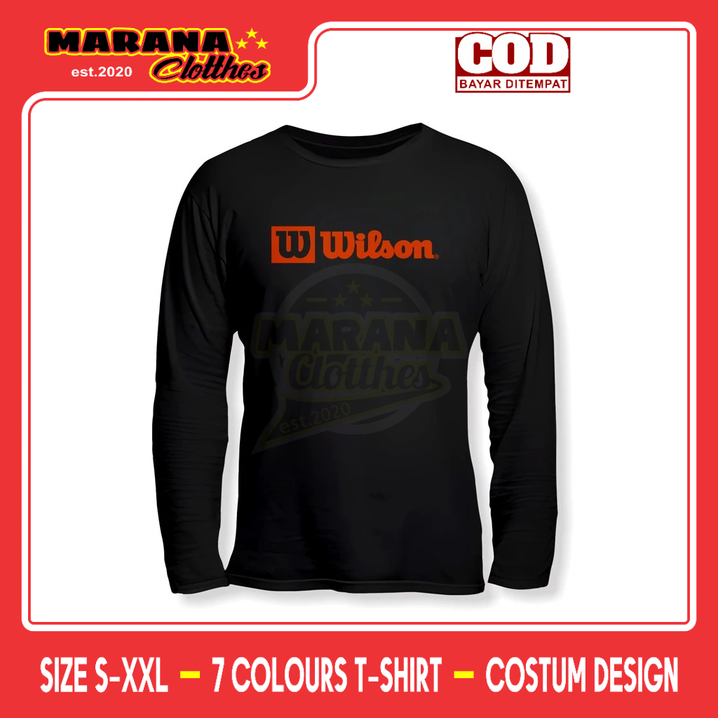 Kaos Wilson Lengan Panjang Baju Sport