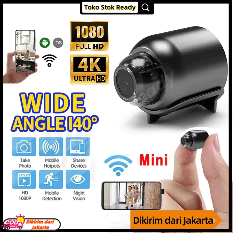 X5 Kamera CCTV Mini Tersembunyi Tanpa Kabel 1080p CCTV Wifi Jarak Jauh Lewat Hp Camera Cctv Kamera K