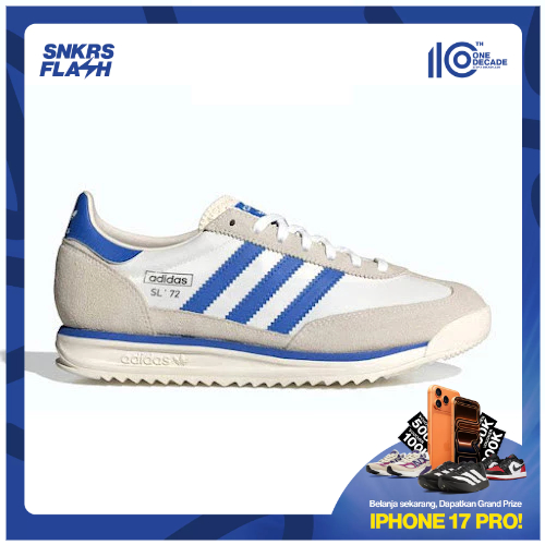 ADIDAS Sl 72 Rs Chalk White Blue Sepatu Sneakers Pria - JH8644 - Size 43.3
