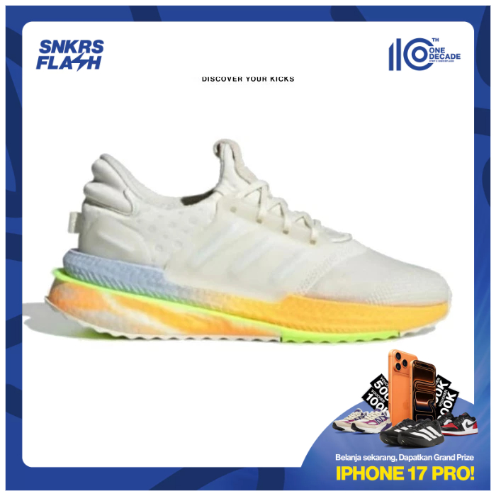 ADIDAS X Plr Boost Cloud White Flash Orange Sepatu Lari Pria - IF2922 - Size 44.7