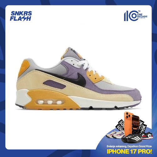NIKE Air Max 90 Nrg Court Purple Lemon Drop Sepatu Sneakers Pria - DC6083500