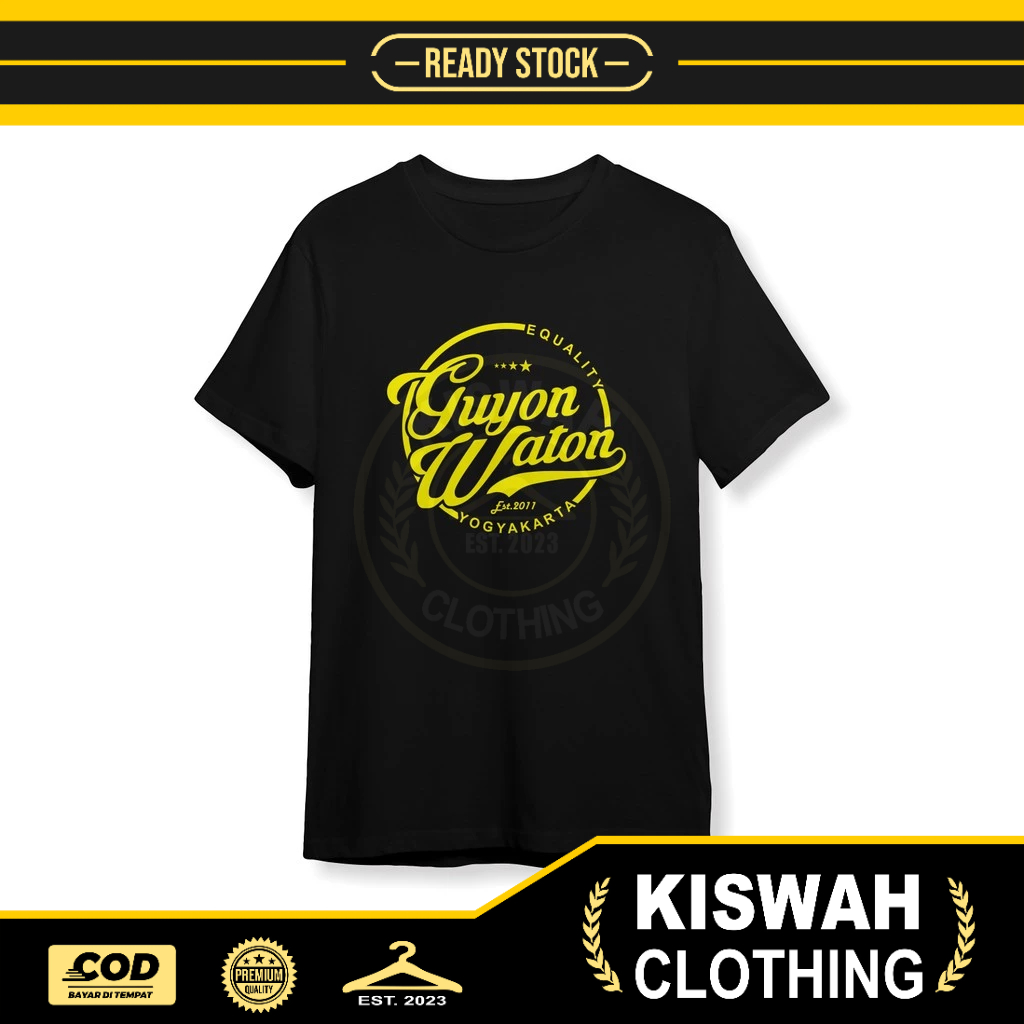 Kaos Tshirt Guyon Waton Baju Musik
