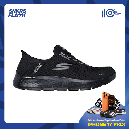 SKECHERS Go Walk Flex Triple Black Sepatu Casual Pria
