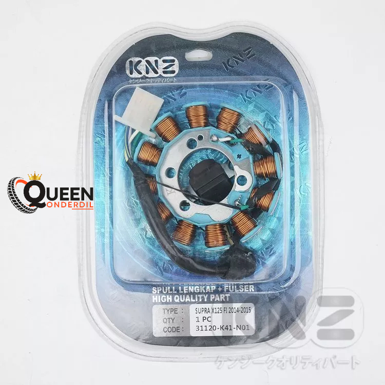 SPULL ASSY + PULSER  HONDA SUPRA X 125 FI 2015 (K41) SPUL SPOOL SPOL KOMPLIT KNZ (QUEEN)