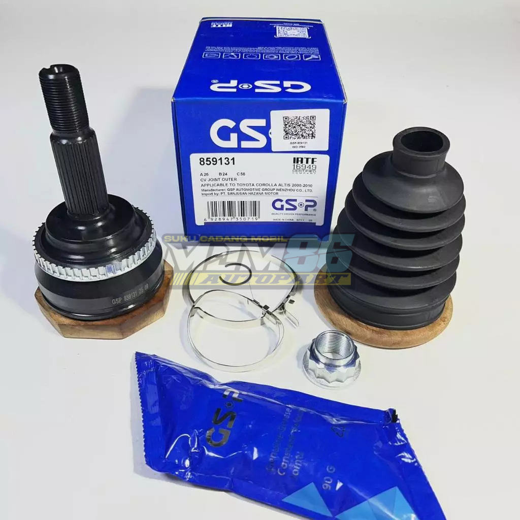 CV Joint Outer As Roda Luar Kanan / Kiri Toyota Corolla Altis 2000-2010 Manual Matic GSP 859131