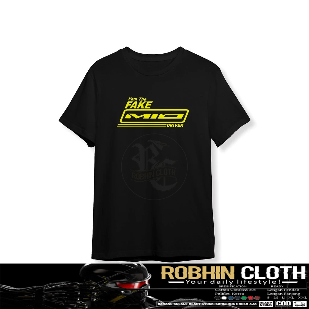 Kaos Baju Motor Fake Yamaha Mio Baju Otomotif