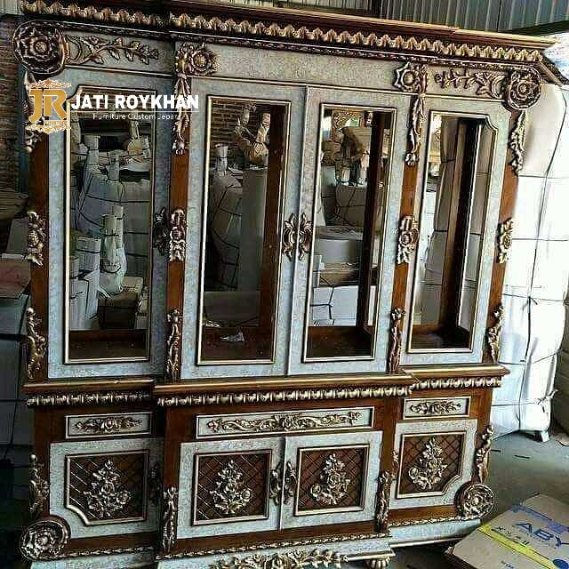 lemari hias ukir jati jepara